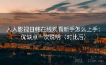 人人影视日韩在线观看新手怎么上手：优缺点一次说明（对比后）
