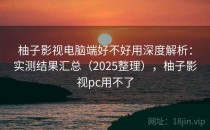 柚子影视电脑端好不好用深度解析：实测结果汇总（2025整理），柚子影视pc用不了