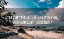 红桃影视搜索体验怎么样实测分析：实测结果汇总（完整指南）