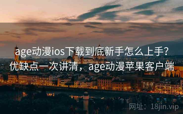 age动漫ios下载到底新手怎么上手?优缺点一次讲清,age动漫苹果客户端 第2张 age动漫ios下载到底新手怎么上手?优缺点一次讲清,age动漫苹果客户端 第2张