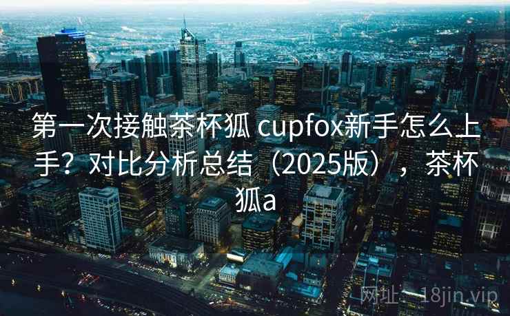 第一次接触茶杯狐 cupfox新手怎么上手？对比分析总结（2025版），茶杯狐a  第2张