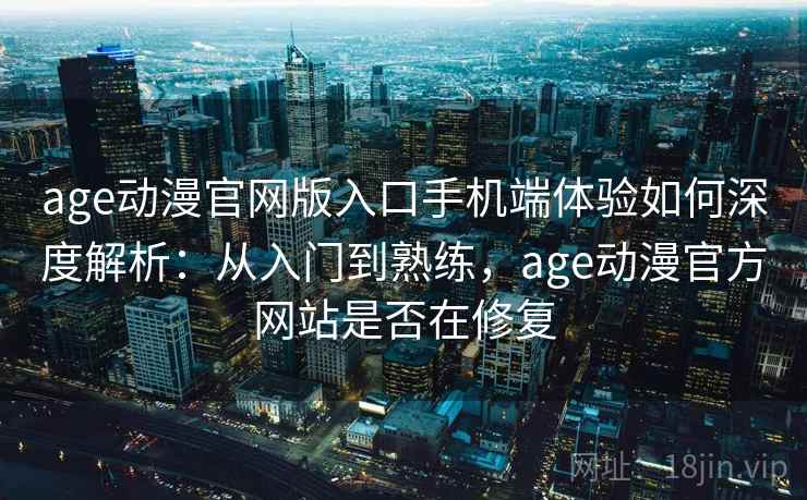 age动漫官网版入口手机端体验如何深度解析：从入门到熟练，age动漫官方网站是否在修复  第1张