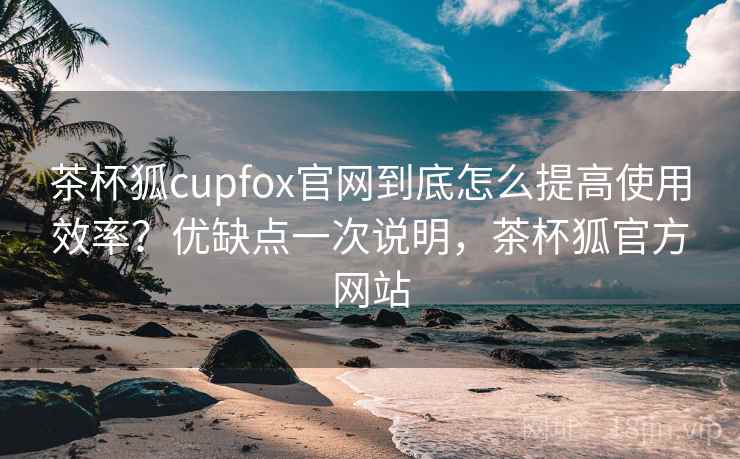 茶杯狐cupfox官网到底怎么提高使用效率？优缺点一次说明，茶杯狐官方网站  第2张