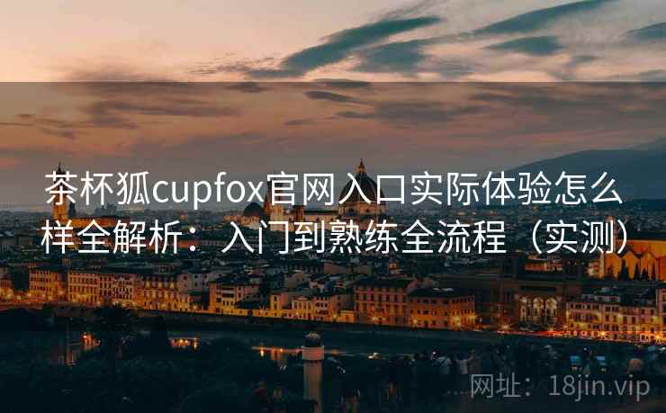 茶杯狐cupfox官网入口实际体验怎么样全解析：入门到熟练全流程（实测）  第1张